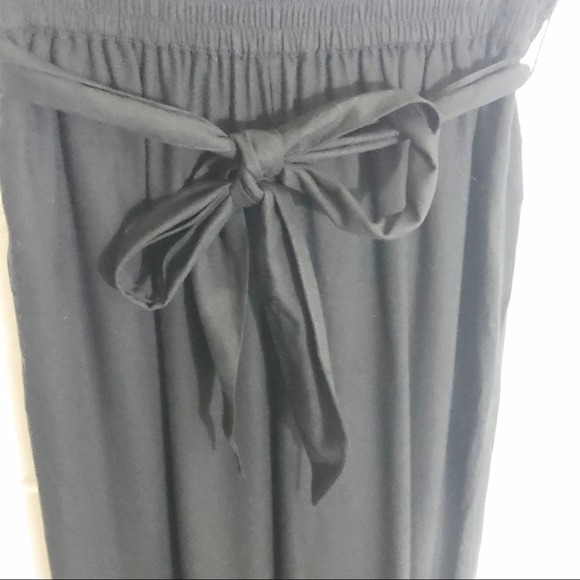 American‎ Eagle Black Stretchy Jogger Style Pants with tie belt women's size s - Picture 3 of 5